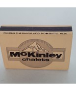 Vintage Matchbook McKinley Chalets Alaska Cigarette Matches Unstruck Mat... - $10.15