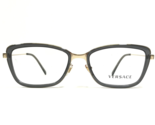 Versace Eyeglasses Frames MOD.1243 1399 Clear Gray Gold Cat Eye 52-17-140 - £98.51 GBP