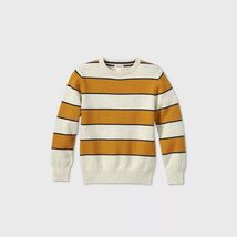 Boy&#39;s Long Sleeve Striped Pull-Over Sweater (Size XXL - 18) GOLD STRIPE ... - $295.63 MXN
