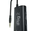 IK Multimedia iRig 2 Portable Guitar Audio Interface, Lightweight Audio ... - $74.99