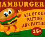 Hamburgers 25c Metal Sign  - £31.76 GBP