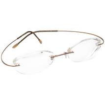 Silhouette Eyeglasses 7799 40 6073 Titan Brown Rimless Frame Austria 49[]19 135 - £119.12 GBP