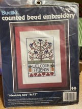 BUCILLA Counted Bead Embroidery Kit #49479 - FRIENDSHIP TREE - 9&quot; x 12&quot; - £5.20 GBP