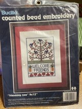 Bucilla Counted Bead Embroidery Kit #49479 - Friendship Tree - 9&quot; X 12&quot; - £5.20 GBP