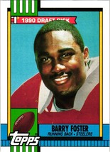 Pittsburg Steelers Barry Foster 1990 Topps Draft Pick NFL Football Card 174 - £0.78 GBP