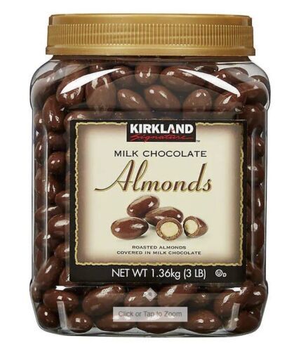  Kirkland Signature Milk Chocolate Covered Almonds 3Lb  - £18.86 GBP