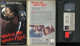 Watch Me When I Kill Vhs Thorn Emi Video Clamshell Case Tested - £11.84 GBP