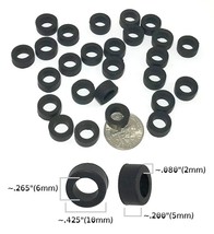24 Bto Ho Scale French Rubber Front Tires Fit Variety Of Slot Car Early Tyco Etc - £15.12 GBP