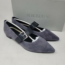 Aerosoles Women&#39;s Flats Shoes Size 10.5 M Grey Suede 695 Final Score Pointed Toe - £75.82 GBP