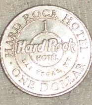 $1 Silver Casino Token &amp; Matchbook- Hard Rock Hotel-Las Vegas - $4.00