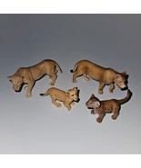 4 Schleich Lioness Lion Cub Toy Figure Lot Realistic Female Mom Baby 201... - $29.65