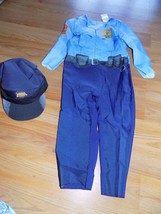 Size 18-24 Months Police Officer Cop Halloween Costume Jumpsuit &amp; Hat New  - £14.43 GBP