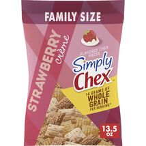 BestBy07/25 Simply Chex Strawberry Crème Snack Mix Family Size 13.5 oz - €2,11 EUR
