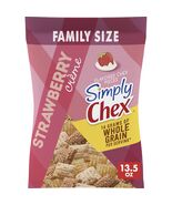 BestBy07/25 Simply Chex Strawberry Crème Snack Mix Family Size 13.5 oz - €2,11 EUR
