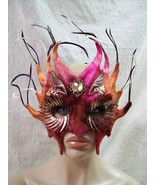 Colorful Mystical Viressa Fairy Mask Steampunk Demon Imp Woodland Forest... - $644.61 MXN