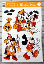 Halloween Window Cling Micky Mouse Decor Minnie Goofy Disney VTG Vinyl Eureka - £4.01 GBP