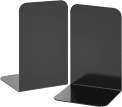 Bookends 1 Pair, Black Metal Book Ends, Heavy Bookends for Shelves, Book... - $10.72
