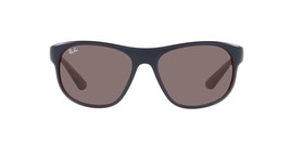 Ray-Ban RB 4351 Rectangular Sunglasses Matte Blue On Bordeau Violet 59 - $68.60