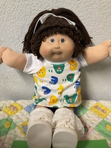 Vintage Cabbage Patch Kid Girl Brown Single Pony Brown Eyes Head Mold #5... - $265.00