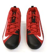 Nike Black &amp; Red Alpha Menace Pro Low TD Men&#39;s Football Cleats NEW - £63.75 GBP