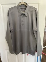New Large Propper Mens I.C.E. Performance Polo Long Sleeve Shirt F5315 Gray - £11.77 GBP