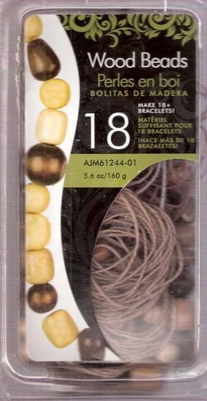 Large Wood Bead Kit from Cousins Corp ( Crafts) - $6.50