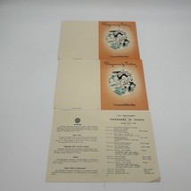 Cunard &quot;QUEEN ELIZABETH&quot; cruise Ship Program Of The Day Cards April 1949 Vintage - £7.90 GBP