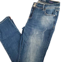 allbrand365 Womens Boyfriend Curvy Fit Jeans, 12, Blue - $80.00