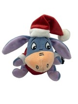 Disney Store Eeyore Snowman Plush Stuffed Animal Christmas Holiday 6&quot; - £9.43 GBP