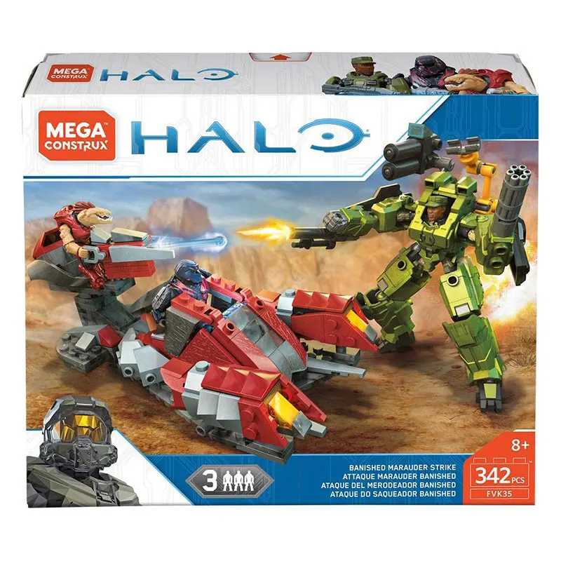342Pcs Mega Bloks Construx Halo Action Figure Banished Marauder Strike A... - $296.02