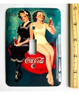 AUTHENTIC VINTAGE COCA COLA GIRLS AD METAL SINGLE LIGHT SWITCH WALL PLAT... - $51.02 CAD