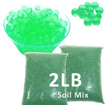 Water Beads for Soil Mix for Hydration Lime Green B Grade 2 x 1lb Bag - £17.25 GBP