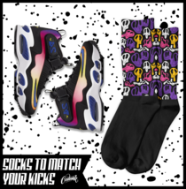 HAPPY Socks for Air Griffey Max 1 Los Purple Pink Blue Angeles Sunset 24 Shirt - £16.53 GBP