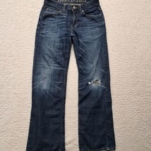 Mens American Eagle Low Rise Bootcut Distressed Jeans Size 28/30 - £12.33 GBP