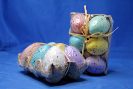 Plastic Speckled Multicolor Pastel Eggs 2 Sets of 6 Decorative Easter Eggs - £7.75 GBP