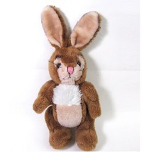 Vintage Jointed Bunny Rabbit Plush Brown California Toys Stuffed Animal Easter - £14.23 GBP