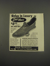 1956 Norm Thompson Deer Mocs Ad - Relax in luxury - £14.46 GBP