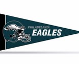 Philadelphia Eagles NFL Felt Mini Pennant 4&quot; x 9&quot; Banner Flag Souvenir NEW - £2.88 GBP