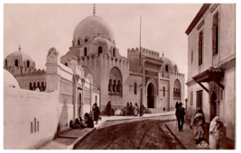 Algiers La Medersa Arab Higher School Algeria Postcard Real Photo - £11.83 GBP