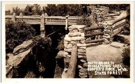 Postcard RPPC Cooper&#39;s Rock State Forest W.Va. WV Monongalia County - £44.70 GBP