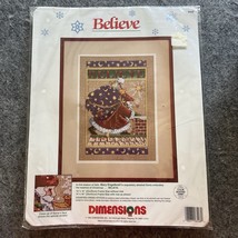 Believe Santa Dimensions Counted Cross Stitch Kit 8408 Mary Engelbreit 1... - $21.52
