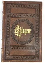 1863 The Works of William Shakespeare Complete Leather Bound Gold Gilt One Vol. - £211.82 GBP