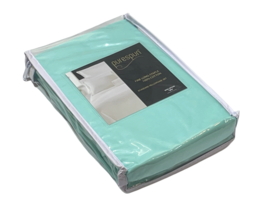 Welspun Purespun Pillowcase Set 20&quot; x 30&quot; Standard 100% Cotton Turquoise - £14.24 GBP
