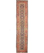 Authentic hand knotted Antique Runner. 3&#39;8&quot;x 16&#39;5&quot; - $1,527.56