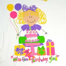 Adorable Originals Birthday Girl T-Shirt White Large 10-12 Long Sleeve B... - £14.77 GBP