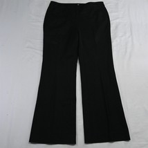 Chico&#39;s 1.5 | 10 Black Mid Rise Flare Stretch Career Office Dress Pants - $36.39