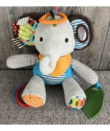 Skip Hop Elephant Plush 8&quot; Baby Lovey Security Teething Sensory Play Toy... - £6.33 GBP