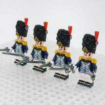 4pcs Officer Of the French Old Guard Grenadiers Napoleonic Wars Minifigures - £10.21 GBP