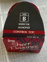 Leggs made Sheer Elegance Control Top Pantyhose,Size B Almond,USA - £5.37 GBP
