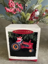 Hallmark Keepsake Christmas Ornament Santa Makin Tractor Tracks Vintage  1994 - £5.22 GBP